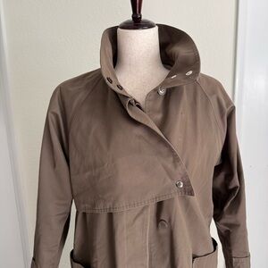 Vintage Ann Taylor Trench Coat – Dark Brown, Size 4